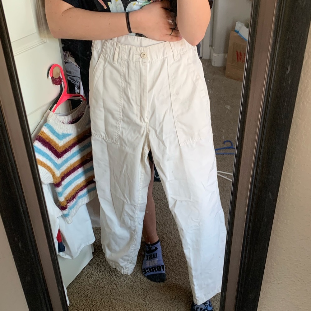 PacSun Cream Colored Cargo Pants